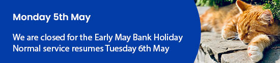 Early May Bank Holiday Closure Notice Monday 5th May